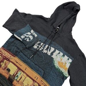 6th NBRHD Tapestry Pullover Knited Hoodie Designer Sz L Streetwear Festival Rare